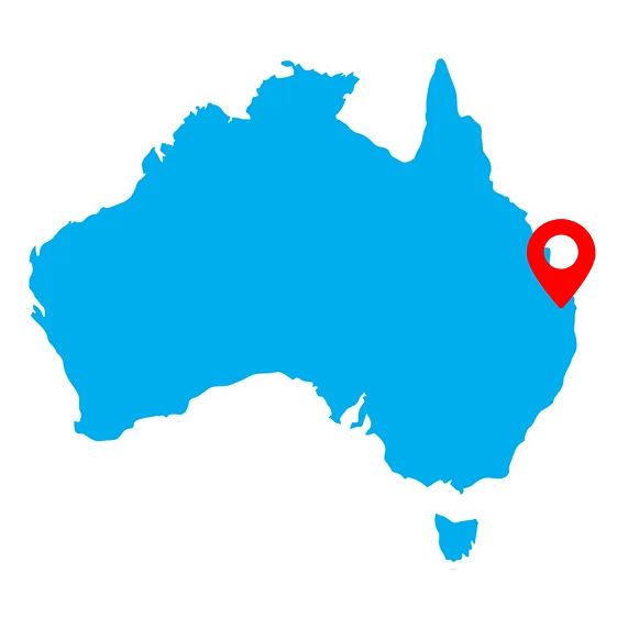 brisbane on map