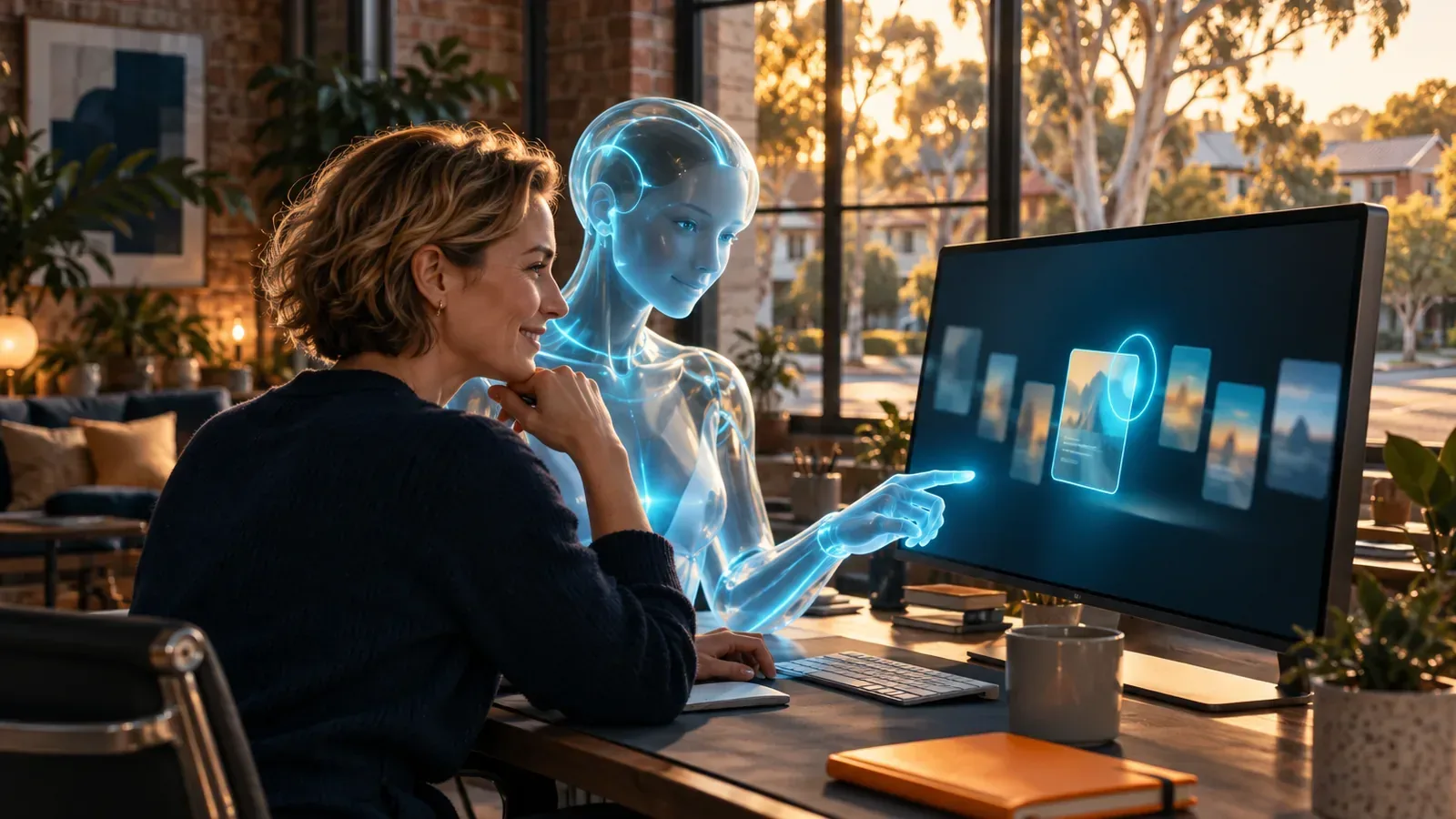Human editor and glass AI assistant review each content draft before approval, LLM SEO oversight.