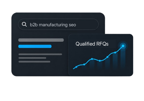 Qualified RFQ growth for a manufacturer