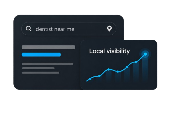 Local search visibility for dentists